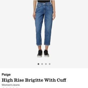Paige Brigitte High Rise Boyfriend Crop Jeans